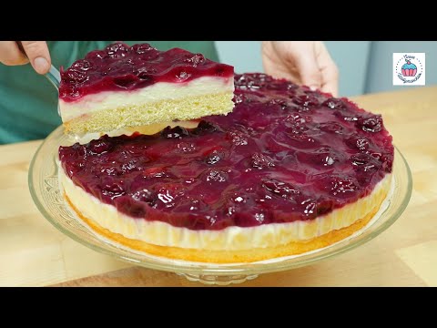 Видео: ⚡Сметанный пирог с вишней, когда всё выпекается вместе!🍰🍒 Традиционный немецкий пирог😊