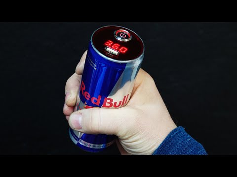 Видео: Нереально крутой Powerbank из банки RedBull. POWERBANK Red Bull.