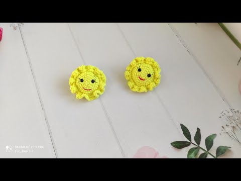 Видео: Бантики солнышко крючком / солнышко крючком / резиночки солнышко