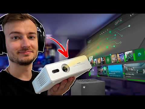Видео: Портативный проектор для XBOX и Playstation // Обзор Jenovox M5000 mini