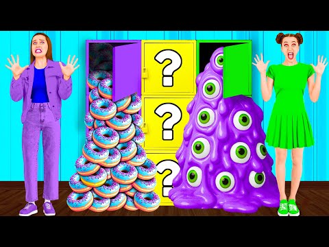 Видео: Челлендж Цветная Загадочная коробка | Смешные Моменты от TeenChallenge