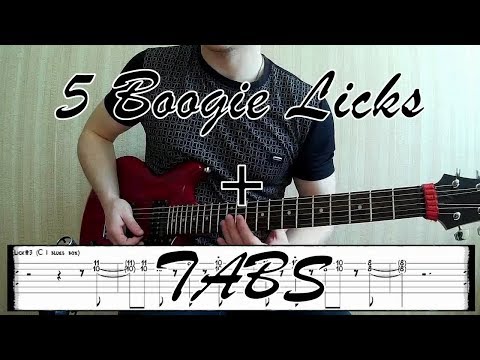 Видео: 5 заводных фраз в стиле Boogie на гитаре + табы