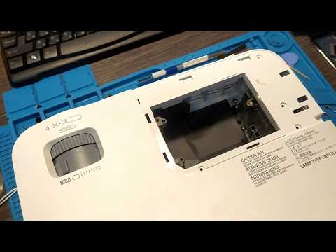 Видео: Замена матрицы в проекторе NEC NP115 Дефект белый снег