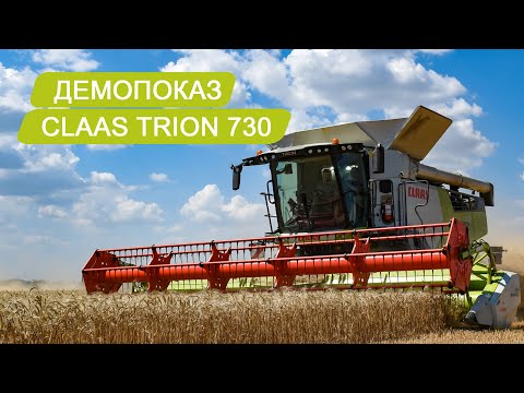 Видео: ДЕМОПОКАЗ НОВОГО CLAAS TRION 730! МОЛОТИМО ПШЕНИЦЮ ВРОЖАЮ 2023!