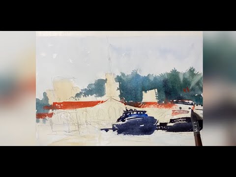 Видео: Кисти для акварели: Escoda, Pinax и др. +  разбор работ / Watercolor Brushes: Escoda, Pinax & More