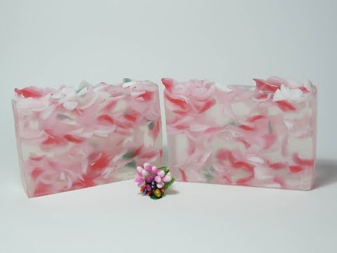 Видео: мыловарение мыло в нарезку розовые лепестки