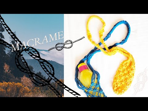 Видео: Авоська для бутылки Macrame DIY урок - макраме смотреть онлайн