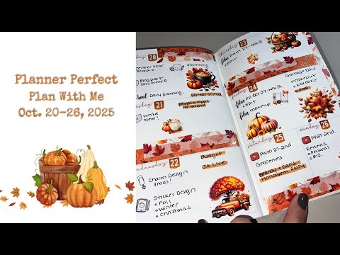 Видео: Planner Perfect || Планируйте вместе со мной || 20–26 октября 2025 г. || Габриэлла Уайд, Теннесси