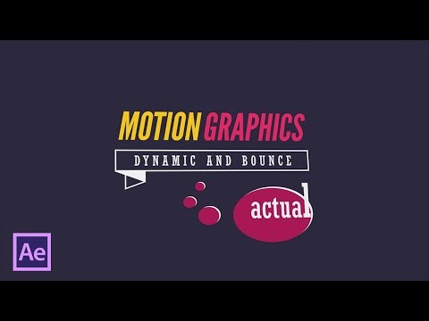 Видео: Анимация динамической текстовой типографики в After Effects (Dynamic Text Typography)