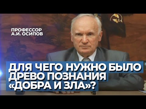 Видео: Почему Бог создал «Древо познания добра и зла», если знал, что Адам и Ева падут? / А.И. Осипов