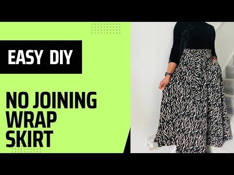 Видео: Сделай сам: юбка с запахом без швов @stylewithOma :#circleskirt#wrapskirt#easy