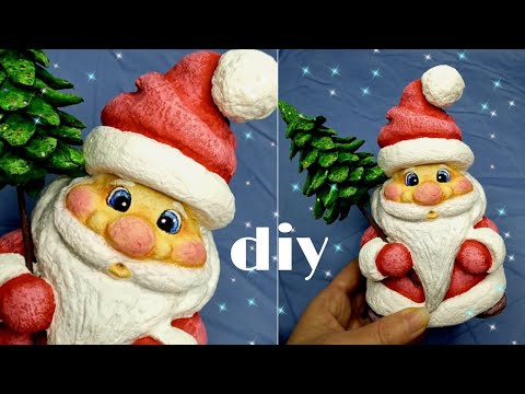 Видео: МК Дед Мороз из ваты / Ватная игрушка  / DIY Santa Claus