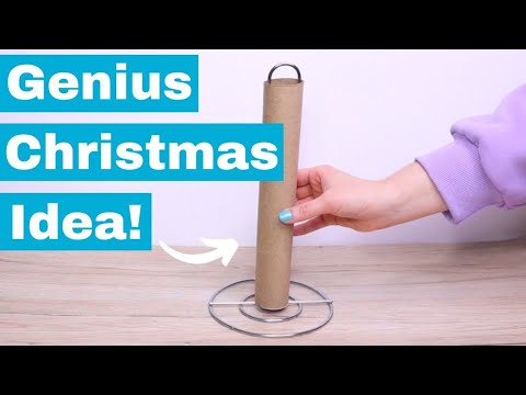 Видео: Превратите оставшиеся держатели для бумажных полотенец в ЭТО на Рождество!