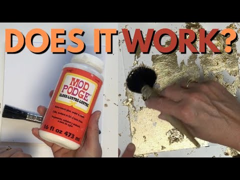 Видео: Можно ли использовать ModPodge для Goldleaf? (Вопросы и ответы по Gold Leaf)