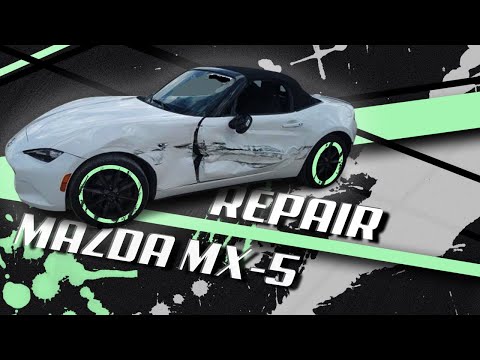 Видео: Mazda MX5. Left side repair. Ремонт левой стороны.