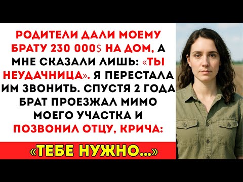 Видео: Мои родители дали моему брату $230 000 и назвали меня неудачницей. Я перестала им звонить...