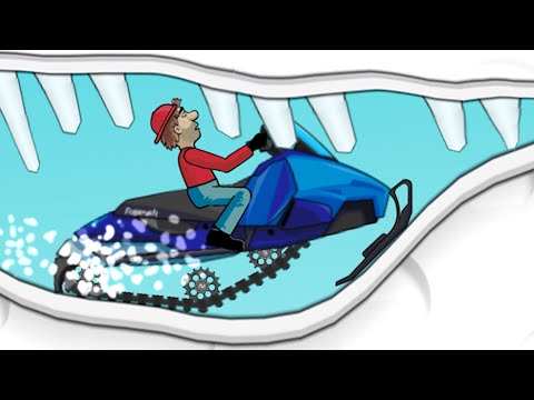 Видео: СНЕГОХОД в Hill Climb Racing #11 Арктическая пещера. Рождество. Северный полюс с Кидом на МК