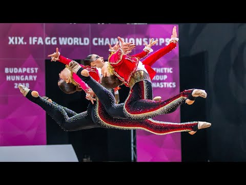 Видео: Команда по эстетической гимнастике "Виктория". Тореадор. Хореограф — Анттон Лайне