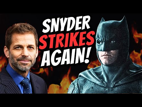 Видео: Зак Снайдер снова наносит удар, а Бен Аффлек дразнит Бэтмена после провала фильмов «Миротворец» и...