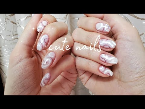 Видео: *cute nails | Ногти самой себе | Дизайн | Маникюр ASMR