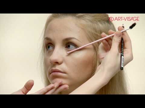 Видео: Макияж: рисуем стрелки на падающей форме век (1). Art-Visage