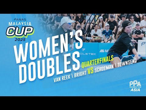 Видео: Брайт/ван Рек против Шоеман/Таунсенд — женский парный разряд, четвертьфинал | Кубок Малайзии Pana...