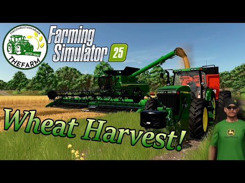 Видео: Сбор пшеницы на ферме продолжается! | Farming Simulator 25 | TheCombustionFarmer
