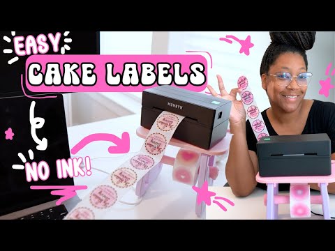 Видео: САМЫЙ БЫСТРЫЙ способ печати этикеток для тортов в домашней пекарне с помощью термопринтера MUNBYN