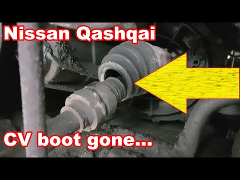 Видео: Замена внутреннего пыльника ШРУСа на Qashqai J10 с левой стороны...