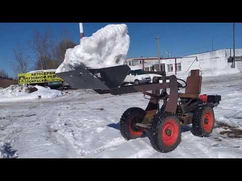 Видео: Минипогрузчик. Новая схема в работе!