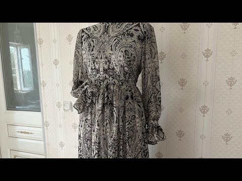 Видео: Шифон көйлек тігу 48размер