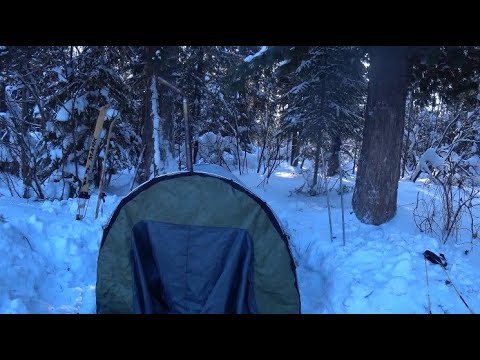 Видео: Самодельная зимняя палатка полубочка для одиночных походов