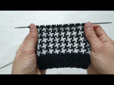 Видео: Элегантность исходит от моей модели 💯 Лучшая схема вязания «гусиная лапка» на двух спицах