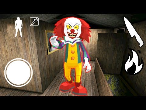 Видео: УЖАСНЫЙ КЛОУН СОСЕД ГРЕННИ - Clown Neighbor Granny Escape