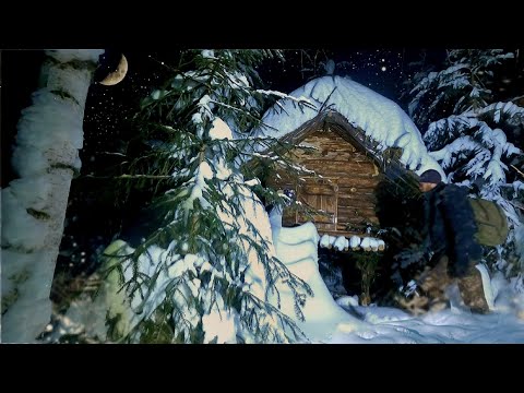 Видео: ИЗ ПОСЛЕДНИХ СИЛ ДОБРАЛСЯ НОЧЬЮ ДО ИЗБЫ! СЛОМАЛ ПЕЧКУ! -25°