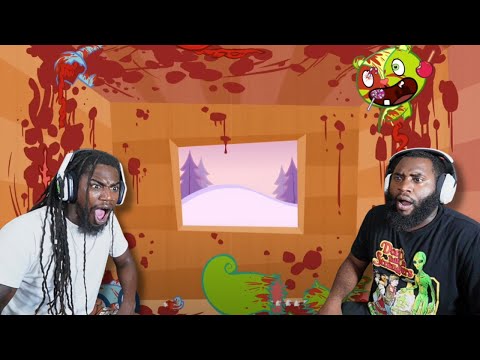 Видео: Возможно, самый безумный мультфильм всех времён | Счастливые лесные друзья, эпизод 1 | Реакция ДК...