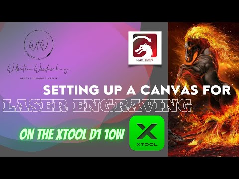 Видео: Как создать тестовый холст с рисунком для лазерной гравировки на диодном лазере xTool D1 мощность...