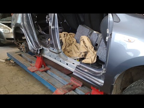 Видео: Новая Kia rio 4, сильный боковой удар.