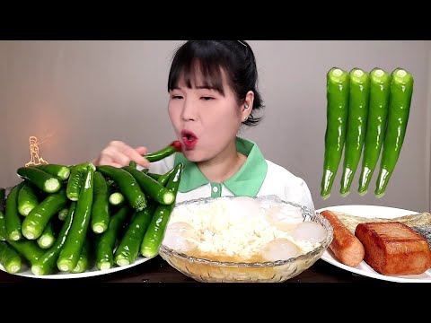 Видео: мукбанг, пряный, горячий перец. АСМР.