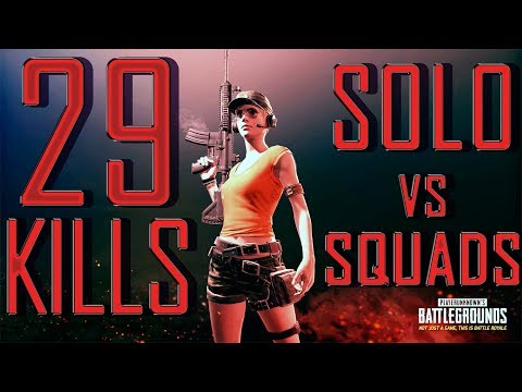 Видео: 29 киллов (Один против сквадов) PUBG