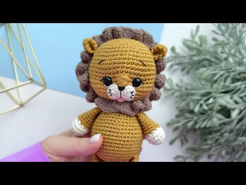 Видео: Львенок вязаный крючком МК. 2 часть.