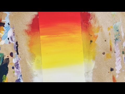 Видео: Как делать ПЛАВНЫЕ ПЕРЕХОДЫ красками🌈