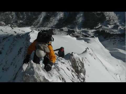 Видео: Връх Вихрен по Джамджиев ръб - 14 януари 2012