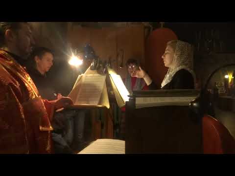 Видео: Херувимская песнь №7 Д. Бортнянского.