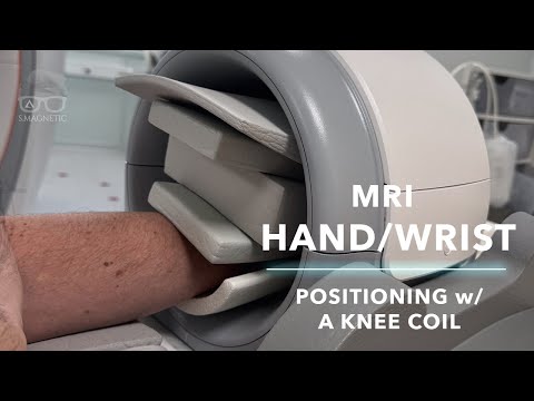 Видео: МРТ-позиционирование кисти/запястья с помощью катушки для колена