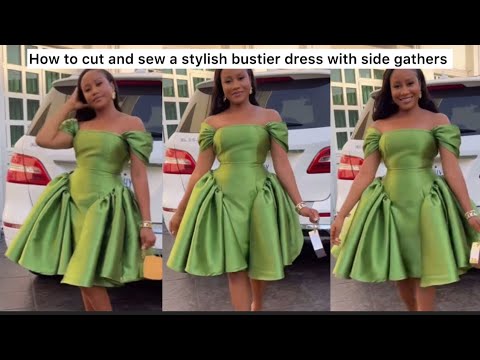 Видео: Сделай сам: как раскроить и сшить модное платье-бюстье с боковыми сборками #видео #как