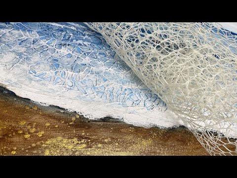 Видео: ВАУ Техника! Абстракт! Волна сеткой! Wow Technique! Abstract Seascape