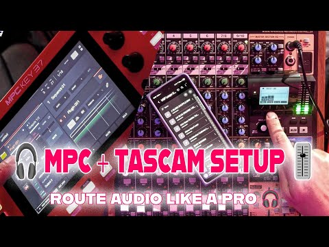 Видео: Настройка MPC One + Tascam Model 12 | Как направить аудиовход и выход (пошаговое руководство)