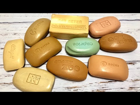 Видео: ASMR Soap/ cutting rancid soap/ резка прогорклого мыла