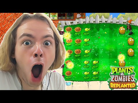 Видео: ФЫВФЫВ ВПЕРВЫЕ ИГРАЕТ в Plants vs. Zombies: Replanted 😱